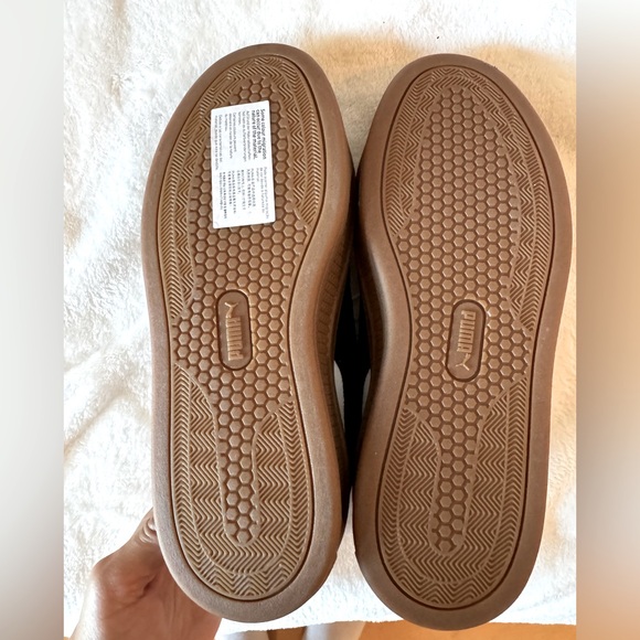 Puma Smash Platform Casual White Sneakers with Black and Gum Accents Size 9 NWT - Picture 9 of 9